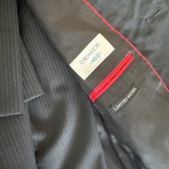 ブラック　スーツ　ストライプ　180〜185cmの画像