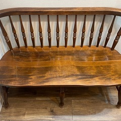 木製ベンチの画像