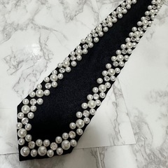 🤍パールきらきらネクタイの画像