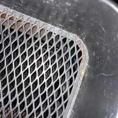 黒のキッチンラックの画像