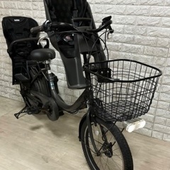 🌸美品🌸室内保管🌸ブリヂストン ビッケ2 電動自転車 大容量8.7Ah 子供乗せ  🌈新基準🌈t504の画像
