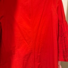 【直接引き取り願】ラルフローレン　赤ワンピースの画像