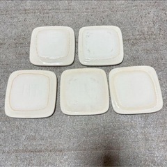 新品未使用　幸陶苑　お皿　5枚セット　角皿の画像