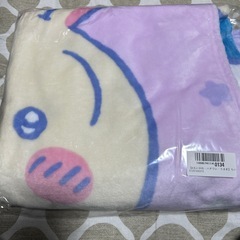オンクレ獲得品　ちいかわハチワレうさぎ　マイヤーBIGブランケットの画像