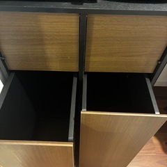 引き出し式ゴミ箱(45L×2)の画像