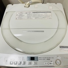 ★シャープ洗濯機　2020年製★7キロの画像