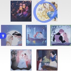 一番くじ ディズニー プリンセス ミニキャンバスボードの画像