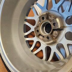 15インチBBS6.5jjタイヤバリ溝の画像