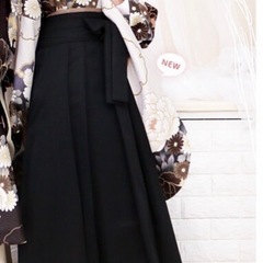 簡易袴セット 簡単着付け5点セット 卒業式 小学生 二尺袖着物　新品 Sの画像