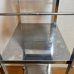 ステンレス製3段スチールラックの画像