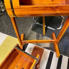 樽型 ディスプレイ 木製 棚 プランター ラック 飾り棚 の画像