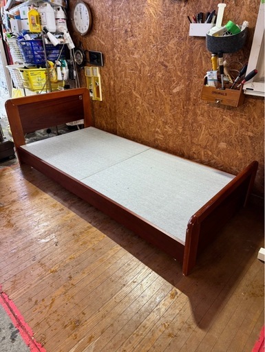 K1802 シングルベッド フランスベッド マットレス付き