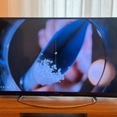 2018年製40型テレビとテレビ台セットの画像