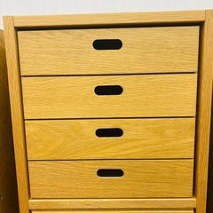 無印良品　スタッキングシェルフ　引き出しの画像