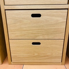 無印良品　スタッキングシェルフ　引き出しの画像