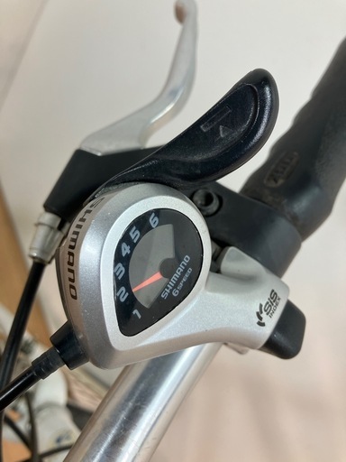 自転車 ロードバイク S 28インチ 6速ギア付き ホワイト