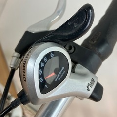 自転車 ロードバイク S 28インチ 6速ギア付き ホワイトの画像