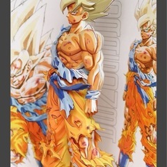 ドラゴンボール　フィギュア 伝説の超サイヤ人 孫悟空 リペイント フィギュア 2D 二次元彩色の画像