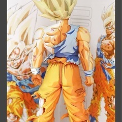 ドラゴンボール　フィギュア 伝説の超サイヤ人 孫悟空 リペイント フィギュア 2D 二次元彩色の画像