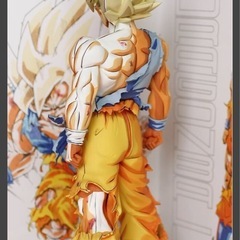ドラゴンボール　フィギュア 伝説の超サイヤ人 孫悟空 リペイント フィギュア 2D 二次元彩色の画像