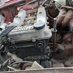 A.ロメオスパイダーエンジン単体販売-エンジン確認くださいの画像