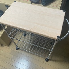 ルミナス木棚付きワゴンの画像