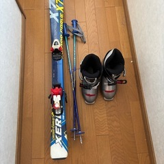 子供用　スキー板　ブーツ　防水スプレーの画像