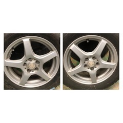 ブリヂストンVRX2 195 65 R15 & 社外アルミホイール4本セット プリウス、ウィッシュ、スバル車等にの画像