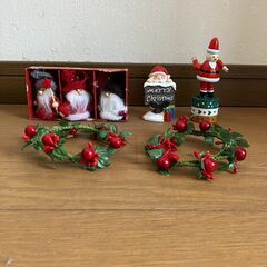 屋内用LEDファイバーツリー60ｃｍとオーナメントセットの画像