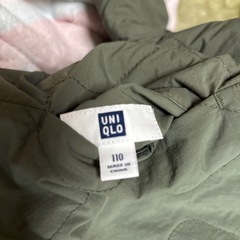 110㎝　ユニクロボアキルティングジャンバーの画像