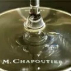 高級　ワイングラス　Ｍ.シャプテイエ　未使用　箱入り　ロゴ入りグラスの画像