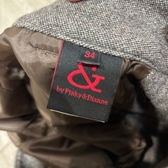 【新品】【ピンキー&ダイアン】ブラウン台形型ミニスカート ポケット付きの画像