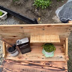 小物置き棚／ウレタンニス2回塗り仕上げ／ハンドメイドの画像