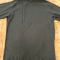 未使用ユニクロUNIQLOソフトタッチトータルネックTシャツ長袖サイズ長袖Tシャツ 長袖カットソー 長袖トップス 長袖ニット 長袖トレーナー 紳士服blackブラック黒色系無地 綿 XL チェスト104～112センチメンズmen’s男性用紳士の画像