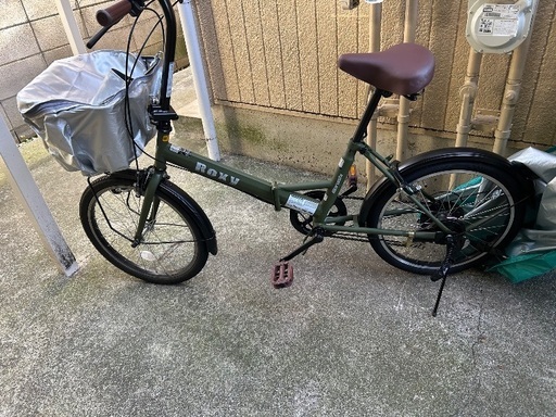 東京受渡 折り畳み自転車 20インチ 6段変速 赤 ライト・鍵 東京受渡 折り畳み自転車 20インチ 6段変速 赤 ライト・鍵