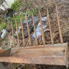 マニアフォーク ドッキング ローダー用 フロントローダ 三陽機械　幅132cm 爪の長さ71cm の画像