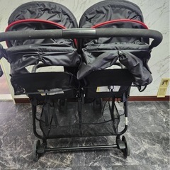 👶２人乗りベビーカーの画像