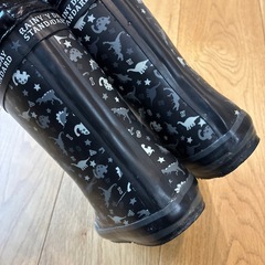 19.0cm☆恐竜柄 長靴の画像