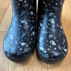 19.0cm☆恐竜柄 長靴の画像