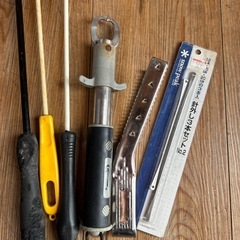 撒き餌シャク、フィッシュグリップ等6点の画像