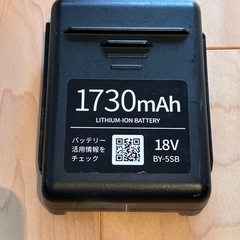 SHARP 掃除機用リチウムイオンバッテリー充電器 R5ACE+専用バッテリーBY-5SBのセットの画像