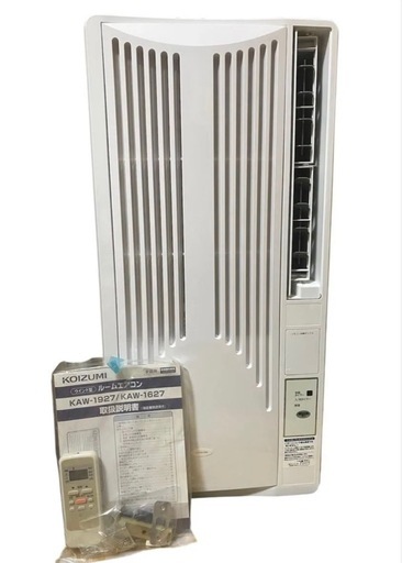 KOIZUMI ルームエアコンKAW-1927 冷房除湿専用　近年モデル2024年製 使用期間ひと月程の美品