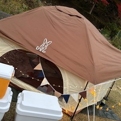 【DOD】でかキノコテント しいたけ（ブラウン）の画像