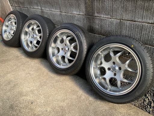 ＮＫＢ　深リム8J×16 205/50R16 PCD100 ＋35