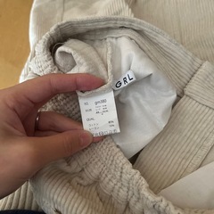 GRL コーデュロイスカート[gm380] アイボリー　Mの画像