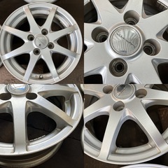 アルミホイール14インチ5.5J 4本／100-4H +39／LAPORTA A4985
の画像