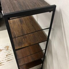  25194  アイアン4段フリーラック　棚 interior Gallary   ◆大阪市内・東大阪市他 6,000円以上ご購入で無料配達いたします！◆ ※高槻・枚方方面◆西宮・尼崎方面◆生駒方面　それぞれ条件付き無料配送あり！            の画像