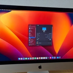 【取引決定】iMac 27インチ2017  5K i7 メモリ32G fusiondrive1.02TBの画像