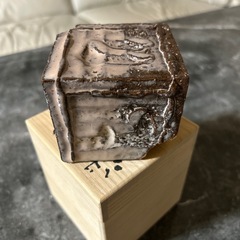 萩焼　花入　羽多野英生作　共箱　羽多野指月窯の画像