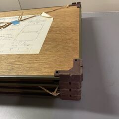 【那須町役場】廃校　画板　4枚　絵画　イラスト　展示　昭和レトロ【管理番号359】の画像